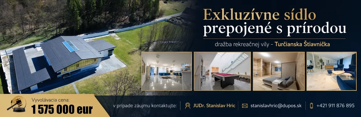 Dražba areálu na výrobu plastových okien - Dunajská Streda-Mliečany